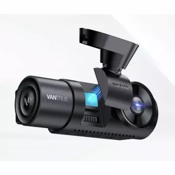 VANTRUE N4 PRO 3-kanālu auto reģistrators, galvenā kamera 3840×2160, 165° priekšā, 160° salonā, GPS, Wi‑Fi, IPS displejs, MicroSD līdz 512GB