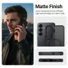 Crong Hybrid Matte Magnetic maciņš Samsung Galaxy S25 — TPU+PC, magnētiskie gredzeni, melns