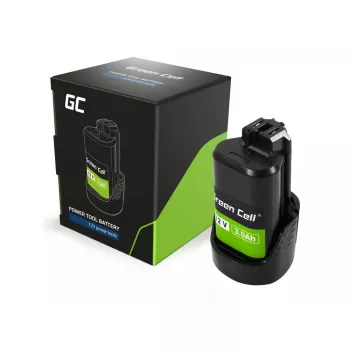 Akumulators bezvadu instrumentiem Green Cell PTBO12V3 — Li‑Ion 3 Ah, izmēri 5,1×4,7×8,6 cm