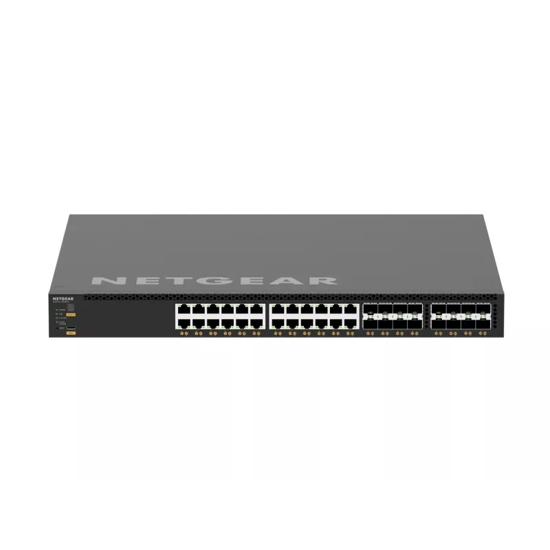 NETGEAR M4350-24X8F8V pārvaldāms L3 slēdzis 10G Ethernet (100/1000/10000) ar PoE, 1U, melns