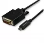 StarTech.com 10ft (3m) USB-C uz DVI kabelis - 1080p (Single Link) USB Type-C (DP Alt Mode HBR2) uz DVI-D digitālā video adaptera kabelis - darbojas ar Thunderbolt 3 - klēpjdatora savienošana ar DVI monitoru