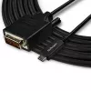 StarTech.com 10ft (3m) USB-C uz DVI kabelis - 1080p (Single Link) USB Type-C (DP Alt Mode HBR2) uz DVI-D digitālā video adaptera kabelis - darbojas ar Thunderbolt 3 - klēpjdatora savienošana ar DVI monitoru