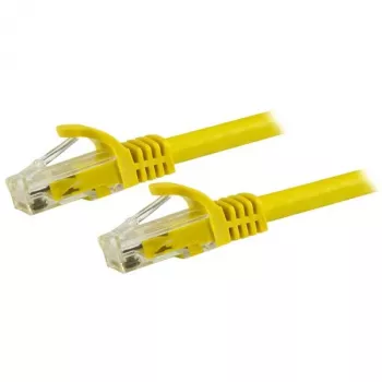 StarTech.com 7,5m CAT6 Ethernet kabelis - dzeltens CAT 6 Gigabit Ethernet vads - 250MHz 100W PoE RJ45 UTP tīkla/savienojuma vads bez aizķeršanās ar stiepes atslogojumu, individuāli testēts