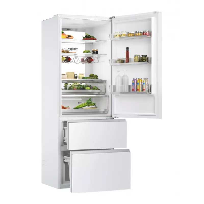 Haier 3D 70 Serie 7 HTW7720DNGW Brīvstāvošs Ledusskapis 483 L Balts