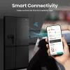 Ledusskapis Hisense RS818N4TFC, sānu pie sāna, brīvstāvošs, 632 L, melns, nerūsējošais tērauds