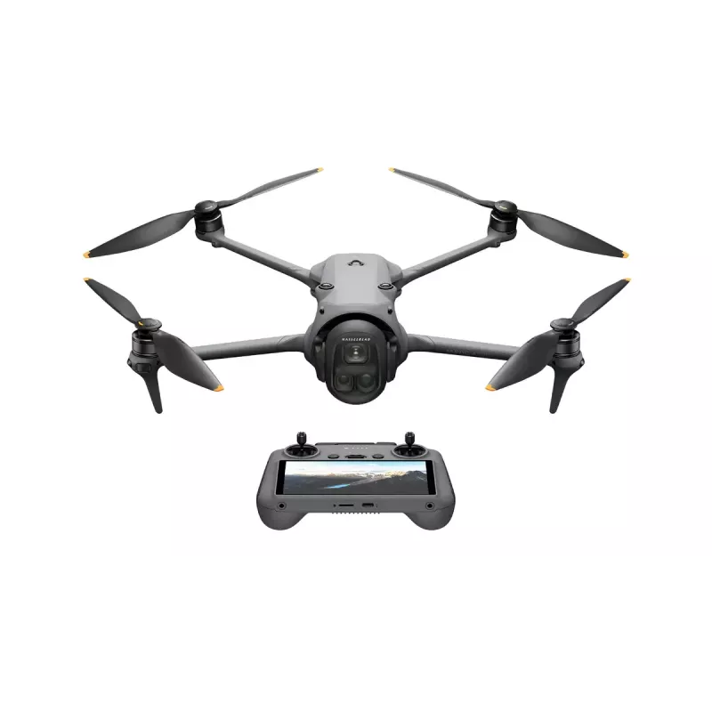 Drons DJI Mavic 4 Pro Fly More Combo — 4 rotori, 100 MP, 27 m/s, 41 000 m darbības attālums, 1,063 kg, pelēks