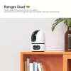 IP drošības kamera IMOU Ranger Dual Pro 6MP — Iekštelpu galda, 2304×1296, 3.6mm, 8× digitālais tālummaiņa, 91°×47° skata leņķi
