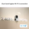 IP drošības kamera IMOU Ranger Dual Pro 6MP — Iekštelpu galda, 2304×1296, 3.6mm, 8× digitālais tālummaiņa, 91°×47° skata leņķi