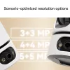 IP drošības kamera IMOU Ranger Dual Pro 6MP — Iekštelpu galda, 2304×1296, 3.6mm, 8× digitālais tālummaiņa, 91°×47° skata leņķi