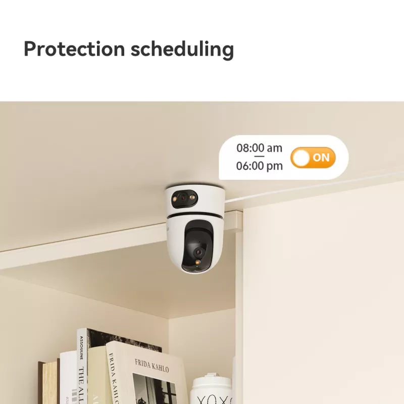 IP drošības kamera IMOU Ranger Dual Pro 6MP — Iekštelpu galda, 2304×1296, 3.6mm, 8× digitālais tālummaiņa, 91°×47° skata leņķi