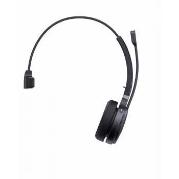 Yealink WH62 Mono Teams bezvadu austiņas, birojam/zvanu centram, 20-20000 Hz, 80 g, melna