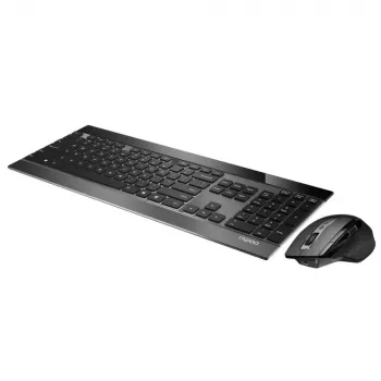 Bezvadu tastatūras un peles komplekts Rapoo 9900m Office QWERTZ Melns