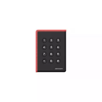Piekļuves kontroles lasītājs Hikvision DS-K1108AEK Melns DC 12V 123x88x21mm