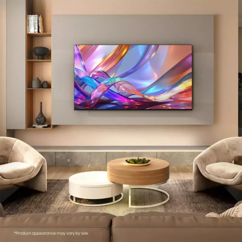 Televizors Hisense 50Q7S 50 collas (127 cm) QLED 4K Ultra HD Smart TV, Direct-LED, HomeOS, Wi-Fi, Melns