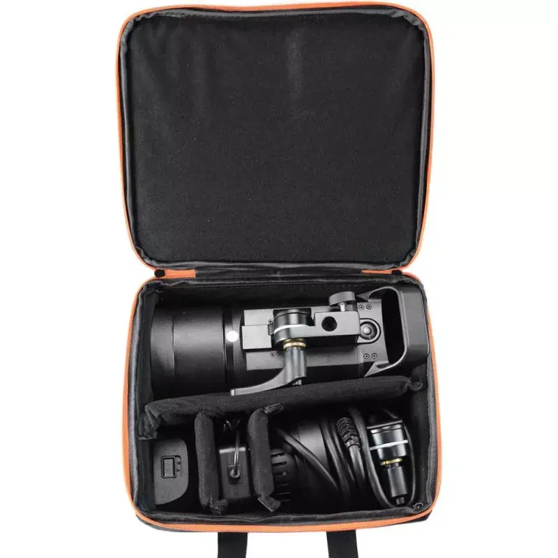 Kameras korpusa maciņš Godox CB-12 AD600Pro, flaneļa/neilons, melns/oranžs, ar plecu siksnu
