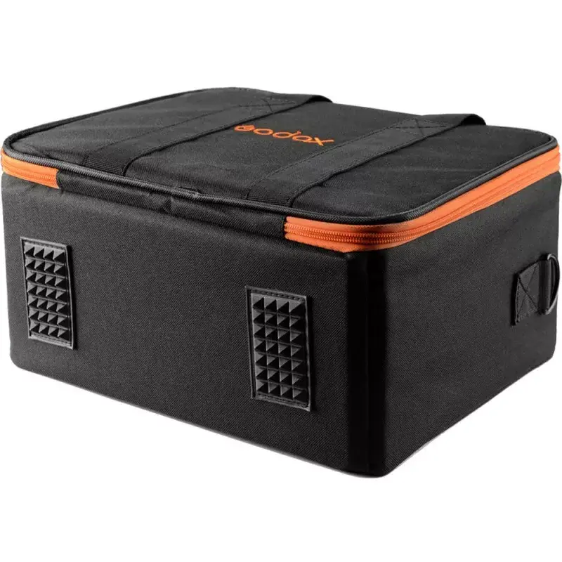 Kameras korpusa maciņš Godox CB-12 AD600Pro, flaneļa/neilons, melns/oranžs, ar plecu siksnu