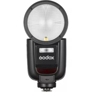 Kamkordera zibspuldze Godox V1Pro 1,5 s pārlādēšanās laiks, bateriju darbināma, saderīga ar Sony