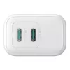 Lādētājs Joyroom JR-TCF12 divu portu 20W (USB-C x2) balts