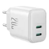 Lādētājs Joyroom JR-TCF12 divu portu 20W (USB-C x2) balts