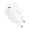 Lādētājs Joyroom JR-TCF12 divu portu 20W (USB-C x2) balts