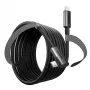 USB-C uz USB-C kabelis UGREEN 90629 — USB 3.2 Gen 1, 5 Gbit/s, 5 m, melns, leņķa-taisns