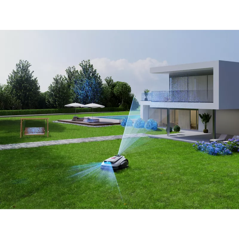 Robots zāles pļāvējs Ecovacs GOAT A1600 LiDAR PRO EU, balts/melns