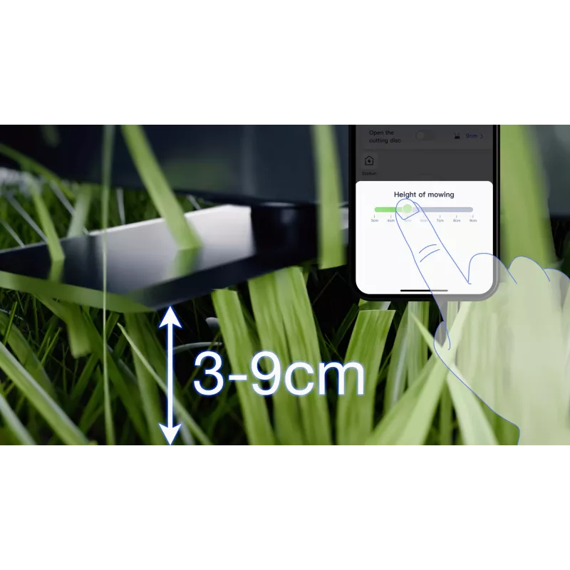 Robots zāles pļāvējs Ecovacs GOAT A1600 LiDAR PRO EU, balts/melns
