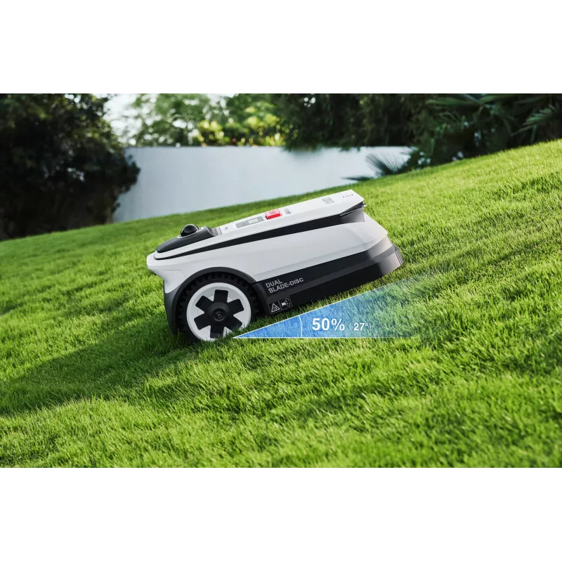 Robots zāles pļāvējs Ecovacs GOAT A1600 LiDAR PRO EU, balts/melns
