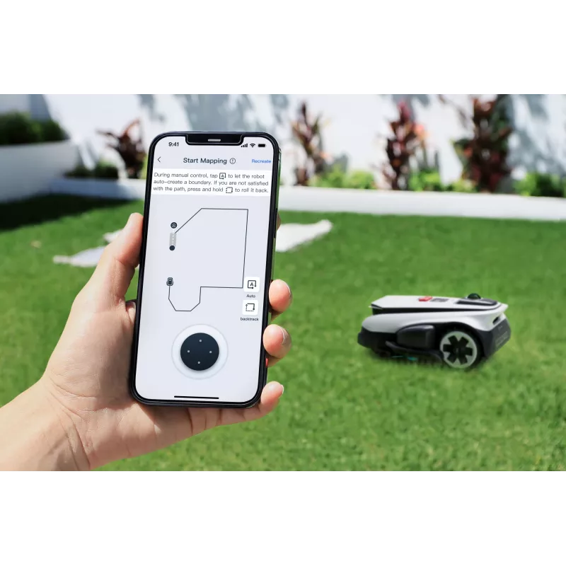 Robots zāles pļāvējs Ecovacs GOAT A1600 LiDAR PRO EU, balts/melns