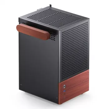 PC korpuss Jonsbo T6, Mini-Tower, Mini-ITX, Melns