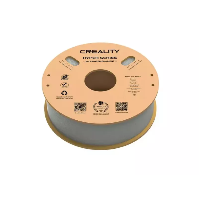 3D drukas materiāls Creality 3D 3301010335 Polilaktīds (PLA) Balts 1 kg