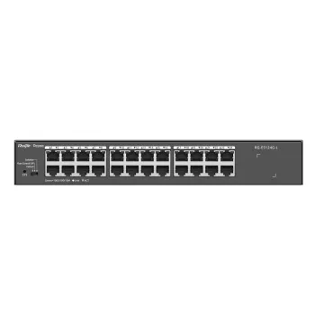 Nepārvaldāms L2 tīkla slēdzis RUIJIE RG-ES124G-L — 24x Gigabit (10/100/1000), 48 Gbit/s, 8000 MAC, statīvā montējams