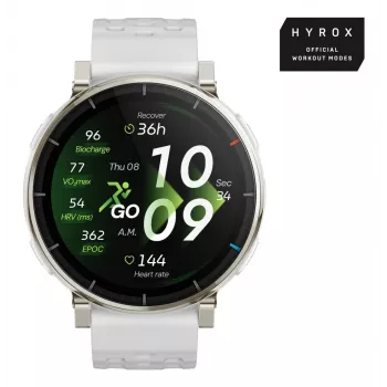 Viedpulkstenis Amazfit Active 3 — 3,35 cm (1,32 collu) AMOLED, 466×466, Skārienekrāns, GPS, 365 mAh, Silikona siksniņa