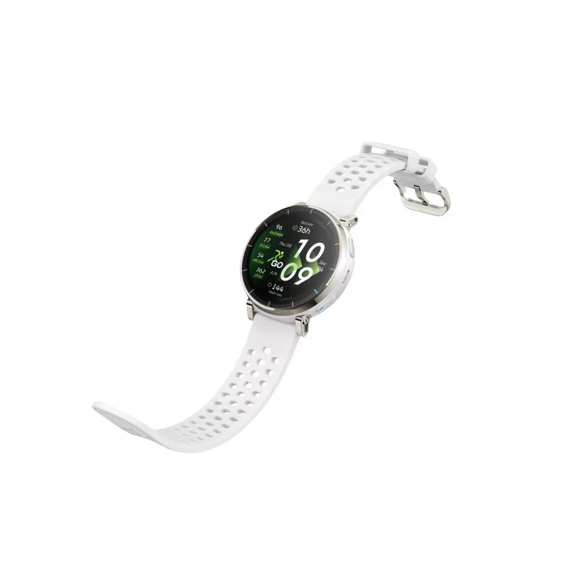 Viedpulkstenis Amazfit Active 3 — 3,35 cm (1,32 collu) AMOLED, 466×466, Skārienekrāns, GPS, 365 mAh, Silikona siksniņa