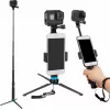 Pašbildes nūja ar statīvu Telesin GP-MNP-090-S regulējams augstums viegls
