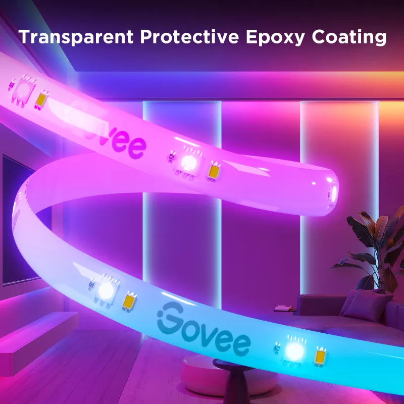 Govee H612FCD1 RGB LED Lente, 3 metri