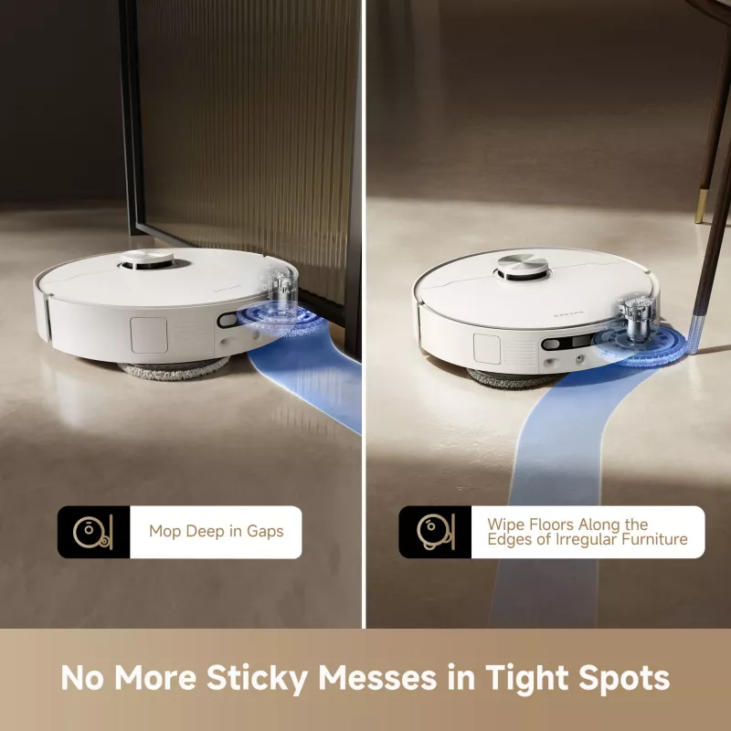 Dreame L40 Ultra AE Balts kombinētais robots putekļsūcējs un mops