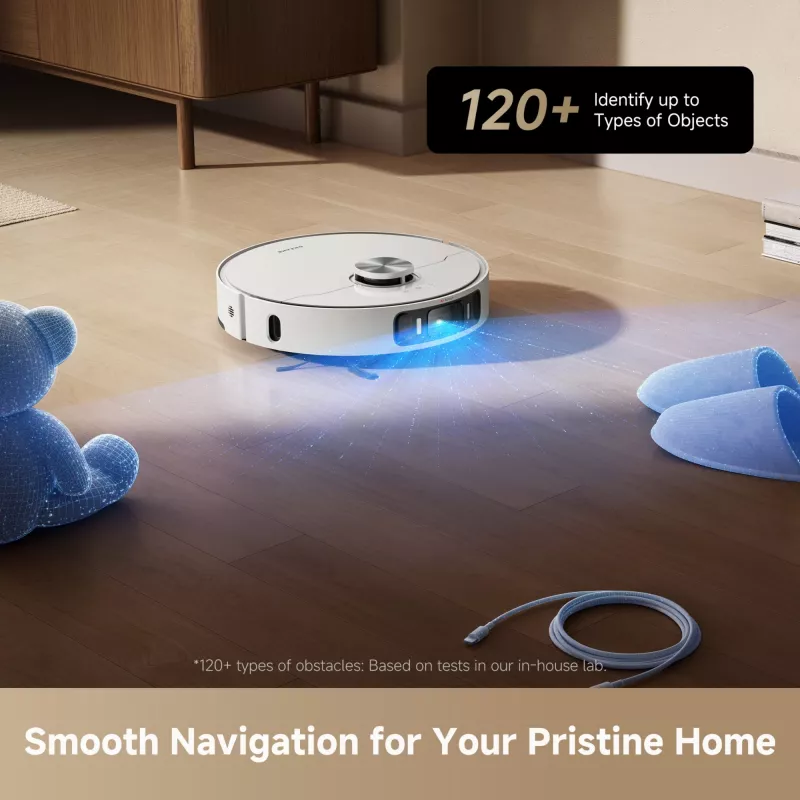 Dreame L40 Ultra AE Balts kombinētais robots putekļsūcējs un mops