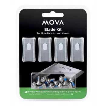 Rezerves zāles pļāvēja asmens MOVA MBKM10 Mova 1000/600, 160×120×15 mm, 12 gab.