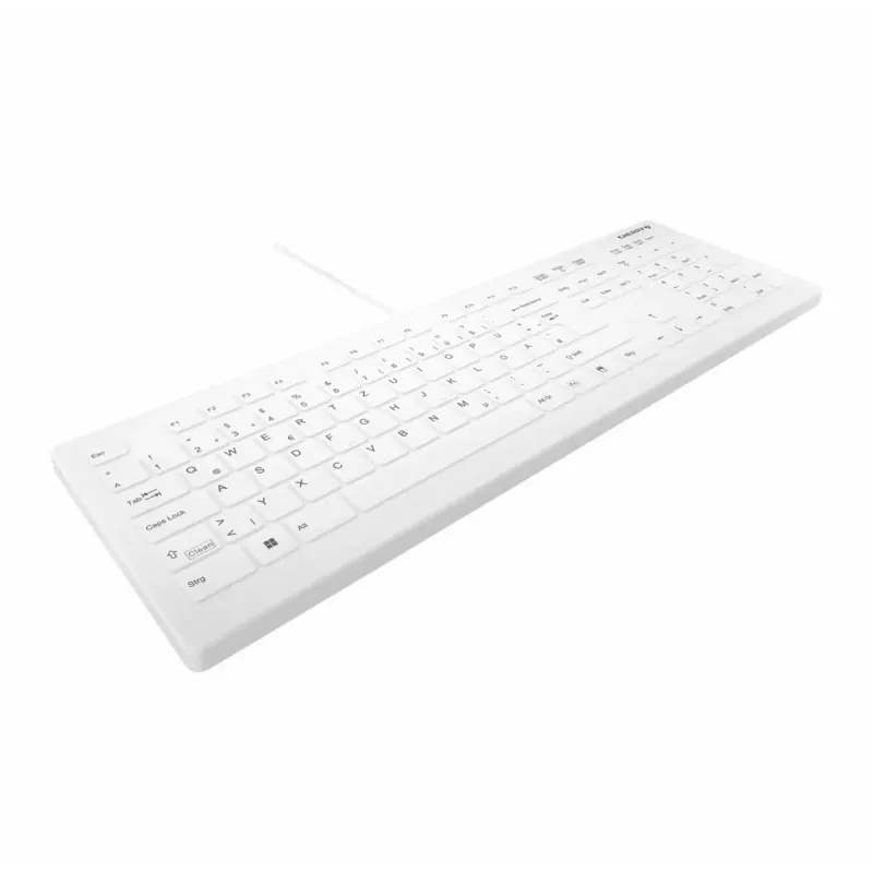 Pilnizmēra vadu medicīnas tastatūra CHERRY AK-C8112 Medical USB QWERTZ 105 taustiņi balta 1.8 m