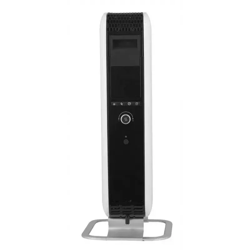 Mill eļļas radiators ABH1000DN, 1000 W, 3 jaudas līmeņi, piemērots telpām līdz 16 m², ar LED displeju, balts