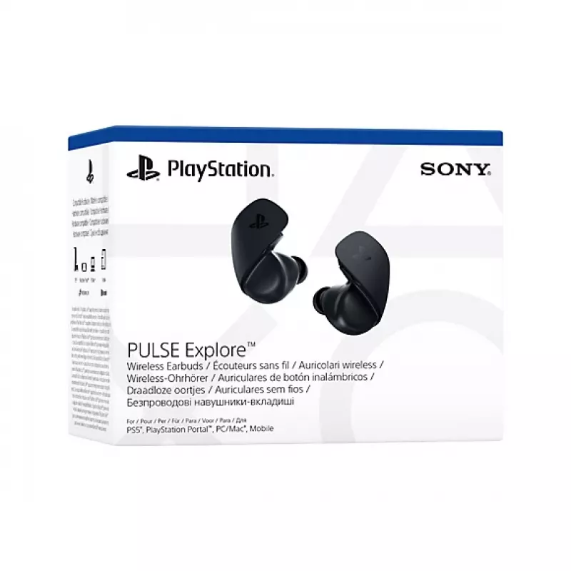 Sony Pulse Explore Bezvadu Iekšauss Spēļu Austiņas Bluetooth Melnas