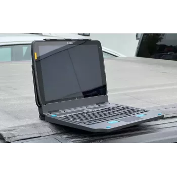 Gamber-Johnson 7160-1789-01 mobilās ierīces tastatūra Melna Pogo Pin QWERTY UK Angļu