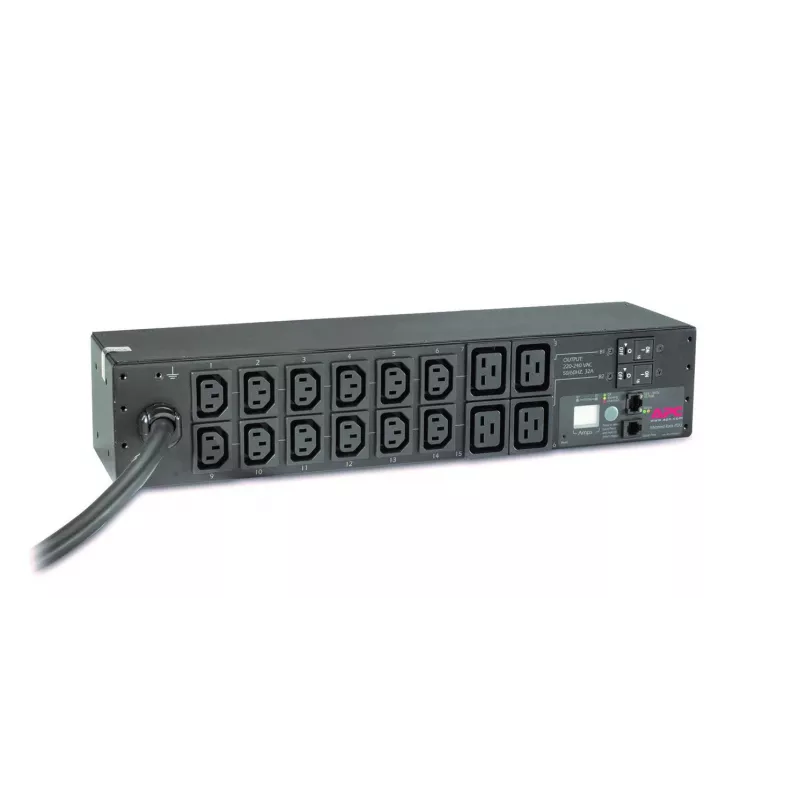 APC AP7822B mērītais strāvas sadalītājs (PDU) 16 AC kontaktligzdas 2U Melns