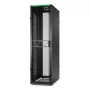 APC NetShelter SX Server Rack Gen 2, 45U, 2124H x 600W x 1070D mm, ar Sāniem, Melns