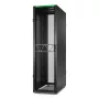 APC NetShelter SX Server Rack Gen 2, 45U, 2124H x 600W x 1200D mm, ar sānu paneļiem, Melns