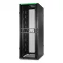 APC NetShelter SX Server Rack Gen 2, 45U, 2124H x 750W x 1200D mm, ar sānu paneļiem, melns