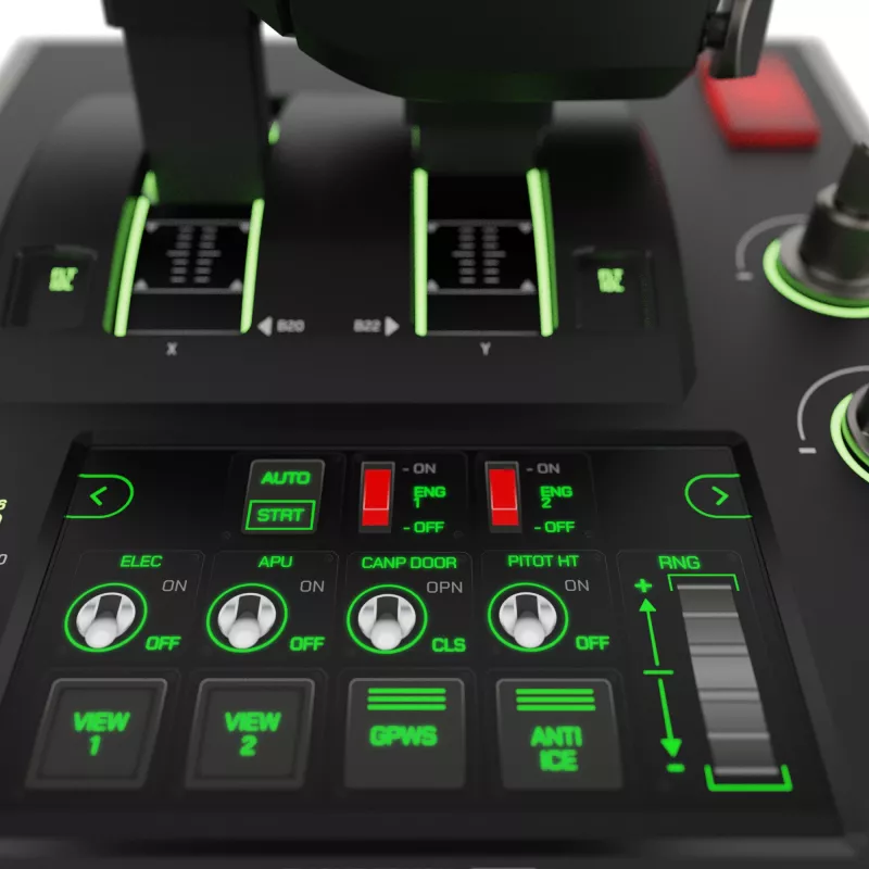 HOTAS lidojuma simulācijas sistēma Turtle Beach VelocityOne Flightdeck Windows 10 un 11 datoriem (TBS-0724-05)