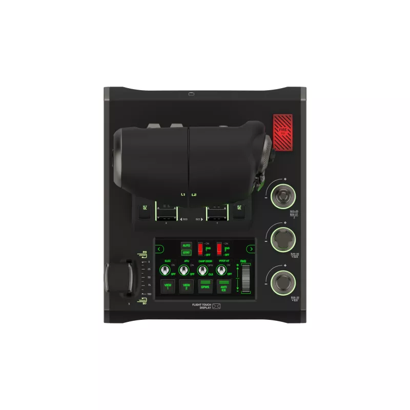 HOTAS lidojuma simulācijas sistēma Turtle Beach VelocityOne Flightdeck Windows 10 un 11 datoriem (TBS-0724-05)