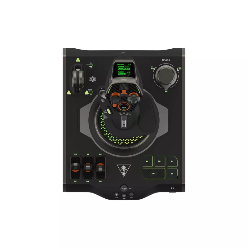 HOTAS lidojuma simulācijas sistēma Turtle Beach VelocityOne Flightdeck Windows 10 un 11 datoriem (TBS-0724-05)